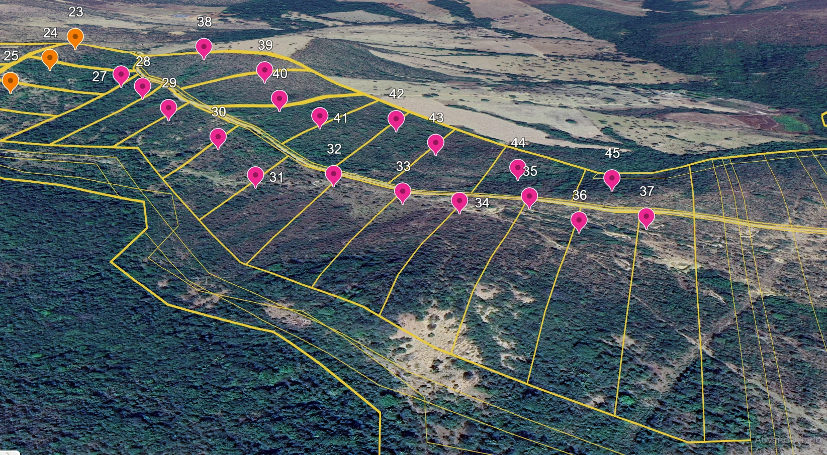 Mapa do Riacho Dourado
